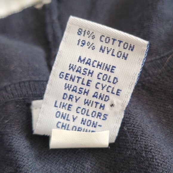 GAP Striped Hoodie Navy Blue White Women's Size M Lightweight - Picture 7 of 12